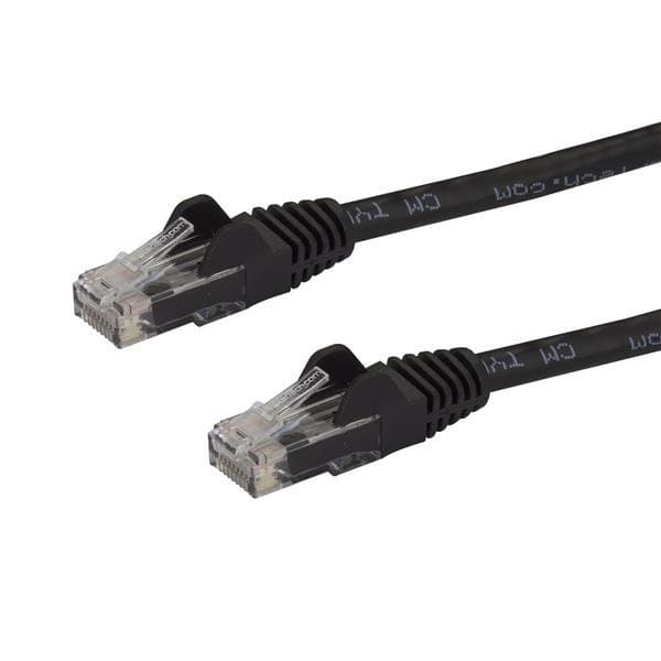 StarTech 10 ft CAT6 Ethernet Patch Cable, Snagless RJ45, 250 MHz, PoE, Black