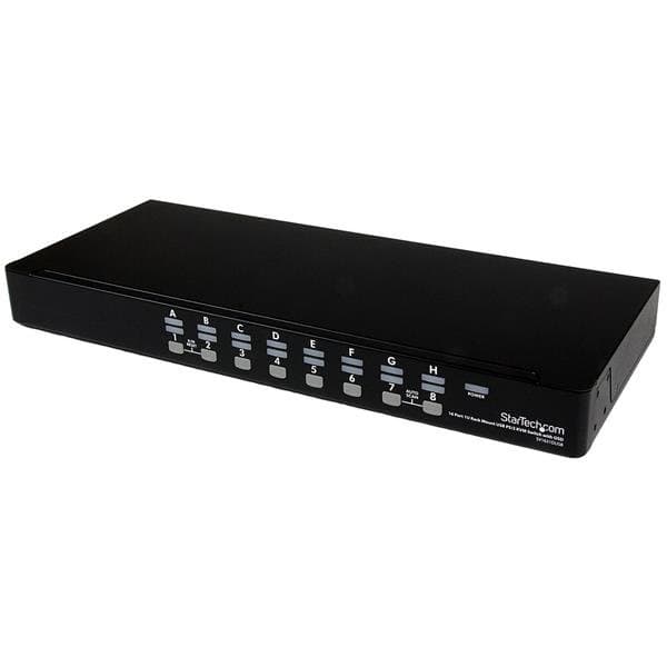 StarTech 16-Port 1U Rackmount KVM Switch, USB/PS/2, 16 Computers, OSD