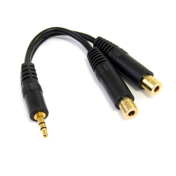 StarTech N30790, 3.5mm Stereo Audio Splitter, 6-Inch, 1M-2F