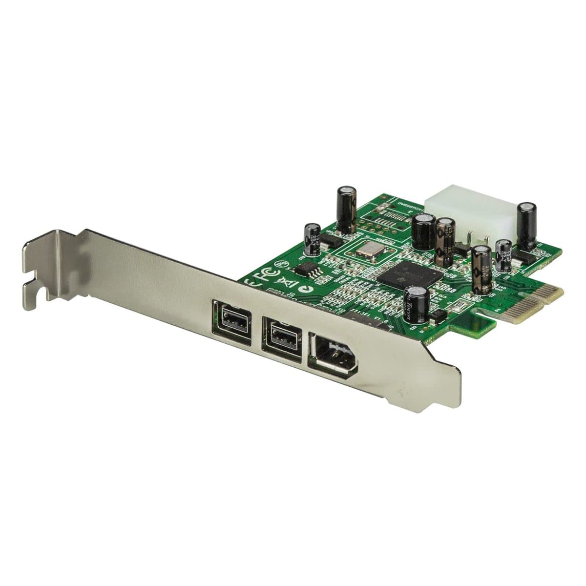 StarTech 3-Port FireWire Card Adapter, 2× FireWire 800, 1× FireWire 400, PCIe 1.1