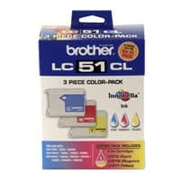 Brother LC513PKS, Standard Yield 3-Pack, Cyan/Magenta/Yellow, Pigment-based Ink, 400-page Yield