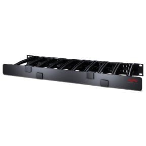 APC 1U Horizontal Cable Manager 6, 482.6 × 44.45 × 165.1 mm, 800 g, Black
