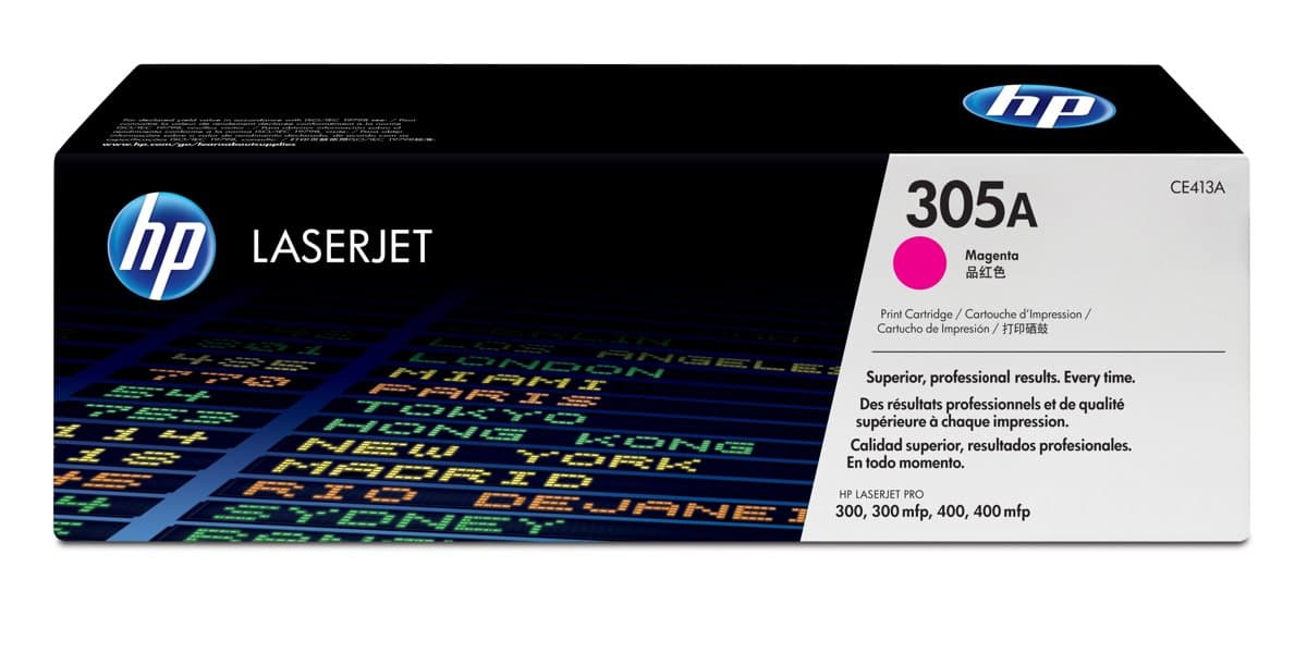 HP 305A Magenta Original LaserJet Toner Cartridge, 2600 Pages, 1 Piece