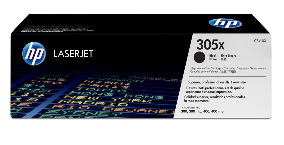 HP 305X Black Toner Cartridge, 4000 pages, High Yield, 1 Pack