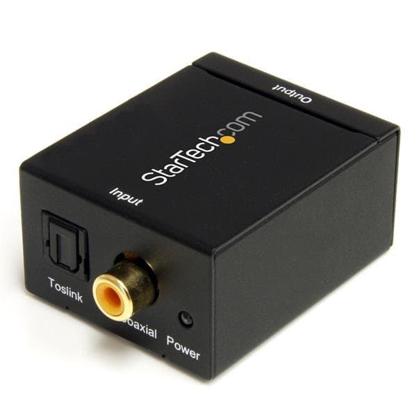 StarTech SPDIF to RCA Audio Converter, Optical/Coaxial Input, 96kHz, 0.5W