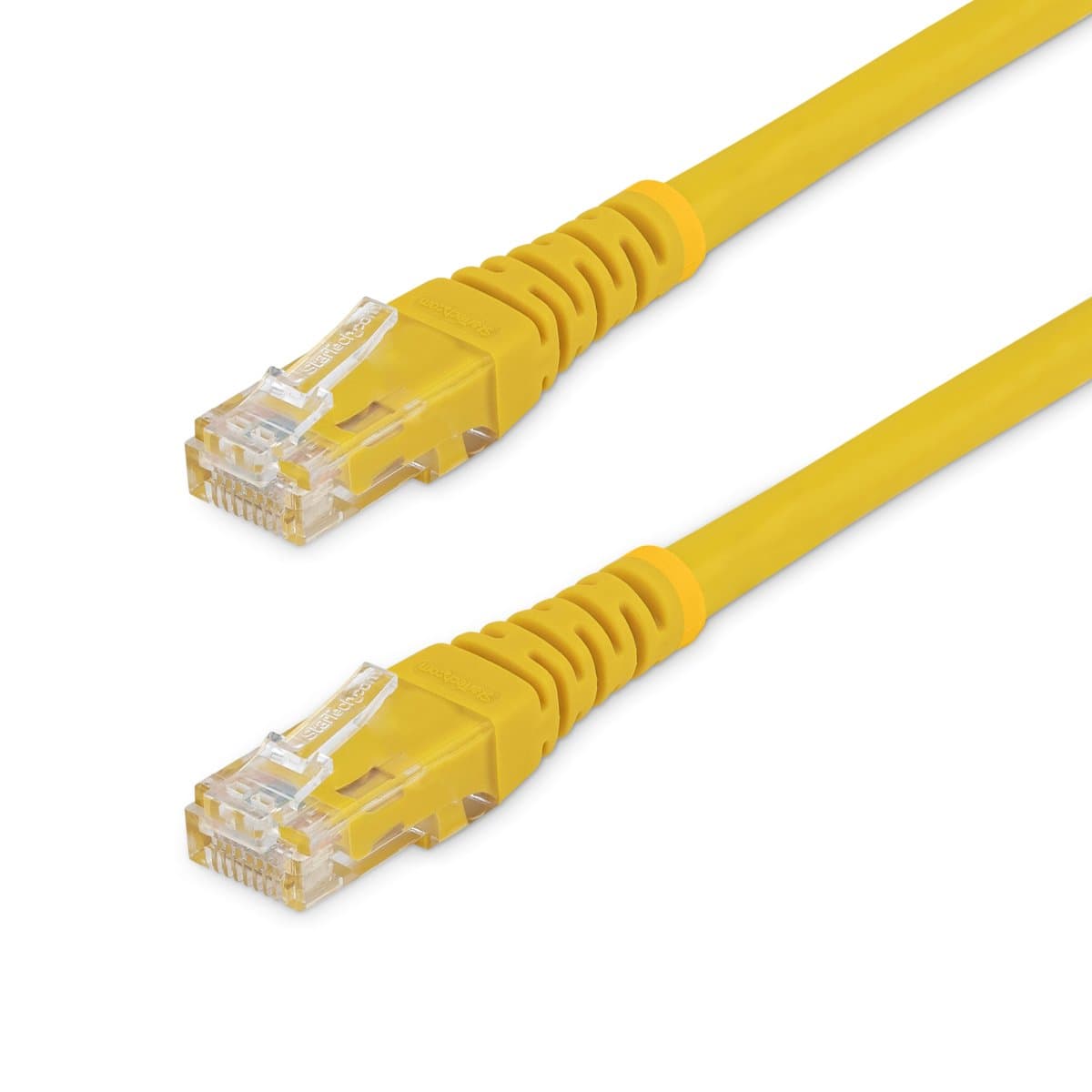 StarTech CAT6 Ethernet Patch Cable, Yellow, 1 ft, 1 Gbps