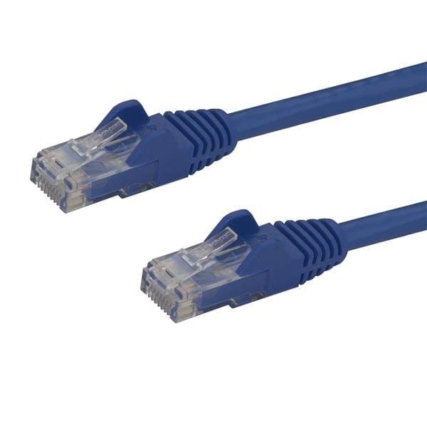 StarTech 25 ft CAT6 Ethernet Patch Cable, Snagless RJ45, 250 MHz, PoE, Blue