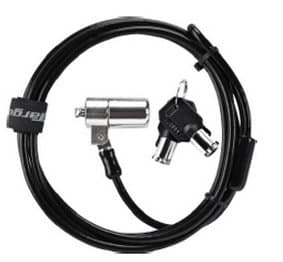 Targus ASP48USX DEFCON Cable Lock, 1.8 m, Round Key, Stainless Steel, Black
