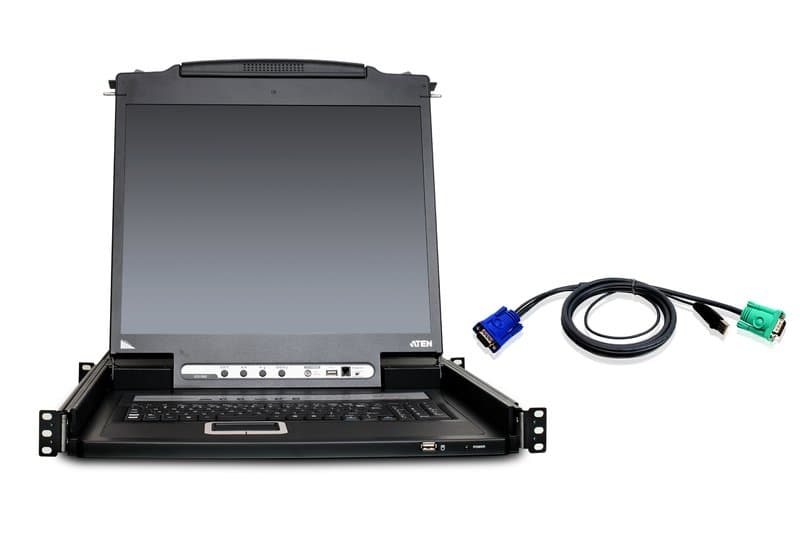 ATEN CL5708N Rack-Mount KVM Switch, SXGA, 1280×1024, 75Hz, Black