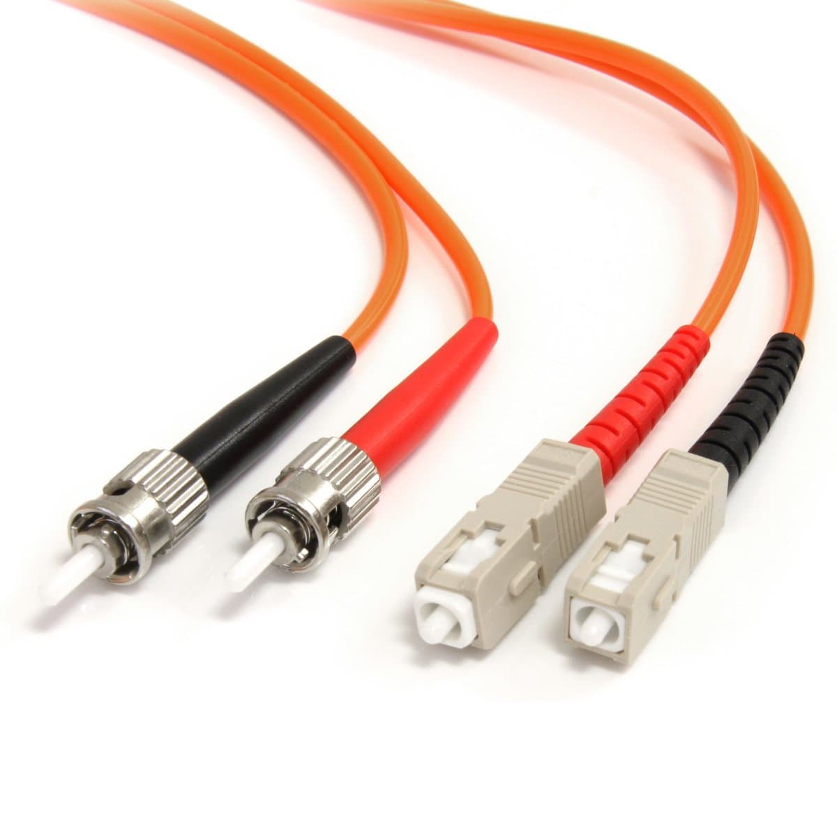StarTech OM1 Multimode Fiber Optic Cable, ST/SC, 2m, 62.5/125, LSZH