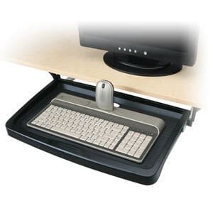 Kensington Underdesk Keyboard Drawer, Four-Height Adjustable, Ball Bearing Rails, Black