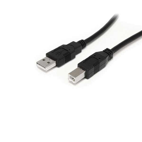 StarTech Active USB 2.0 A to B Cable, 30 ft, 480 Mbps, Nickel Contacts