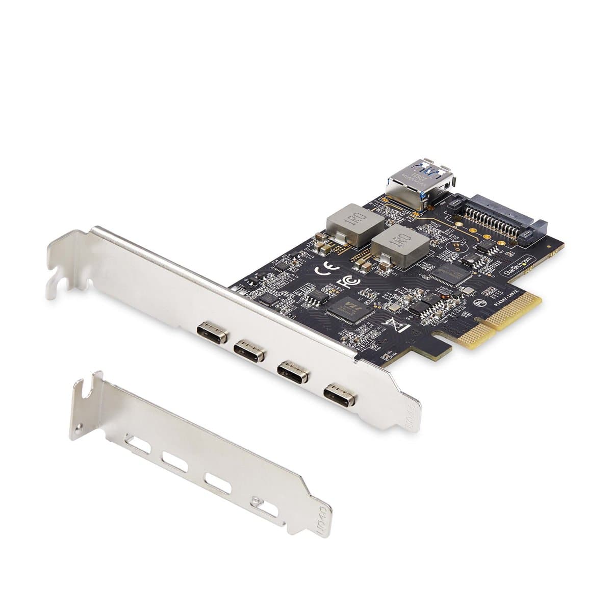 StarTech 5-Port USB PCIe Card, USB 3.2 10Gbps, 4× USB-C, 1× USB-A Internal