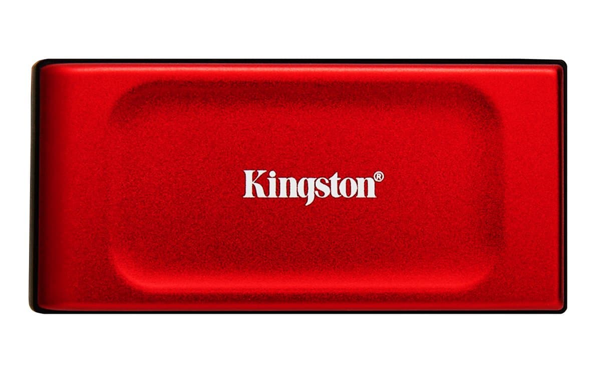 Kingston XS1000 Red, Portable External SSD, 2 TB, USB 3.2 Gen 2