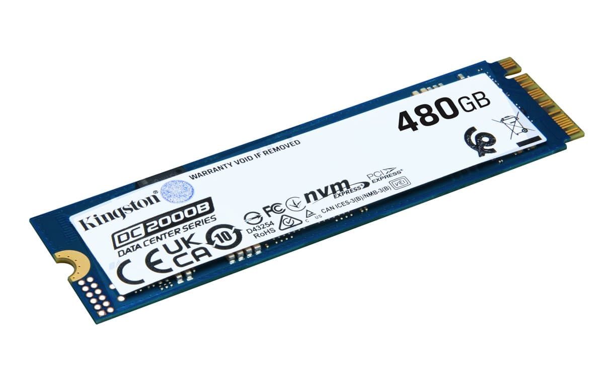 Kingston DC2000B, Enterprise NVMe SSD, 480 GB, 7000 MB/s