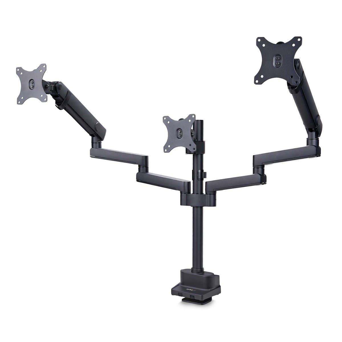 StarTech Triple Monitor Desk Mount, Up To 27" Screens, VESA 75–100mm, Spring-Assisted