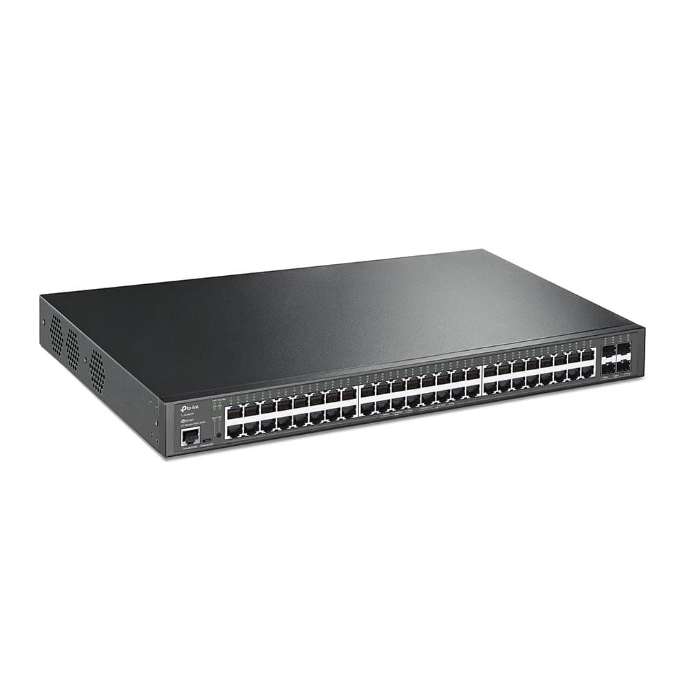 TP-Link Omada 48-Port Gigabit Managed Switch, PoE+, 4× 10GE SFP+, 176Gbps
