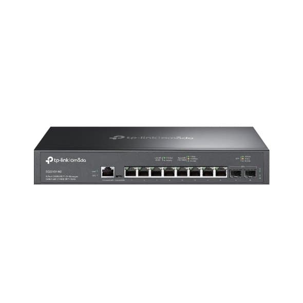TP-Link Omada 8-Port 2.5G L2+ Managed Switch, 80 Gbps, 2× 10G SFP+ Uplinks, Rackmount 1U