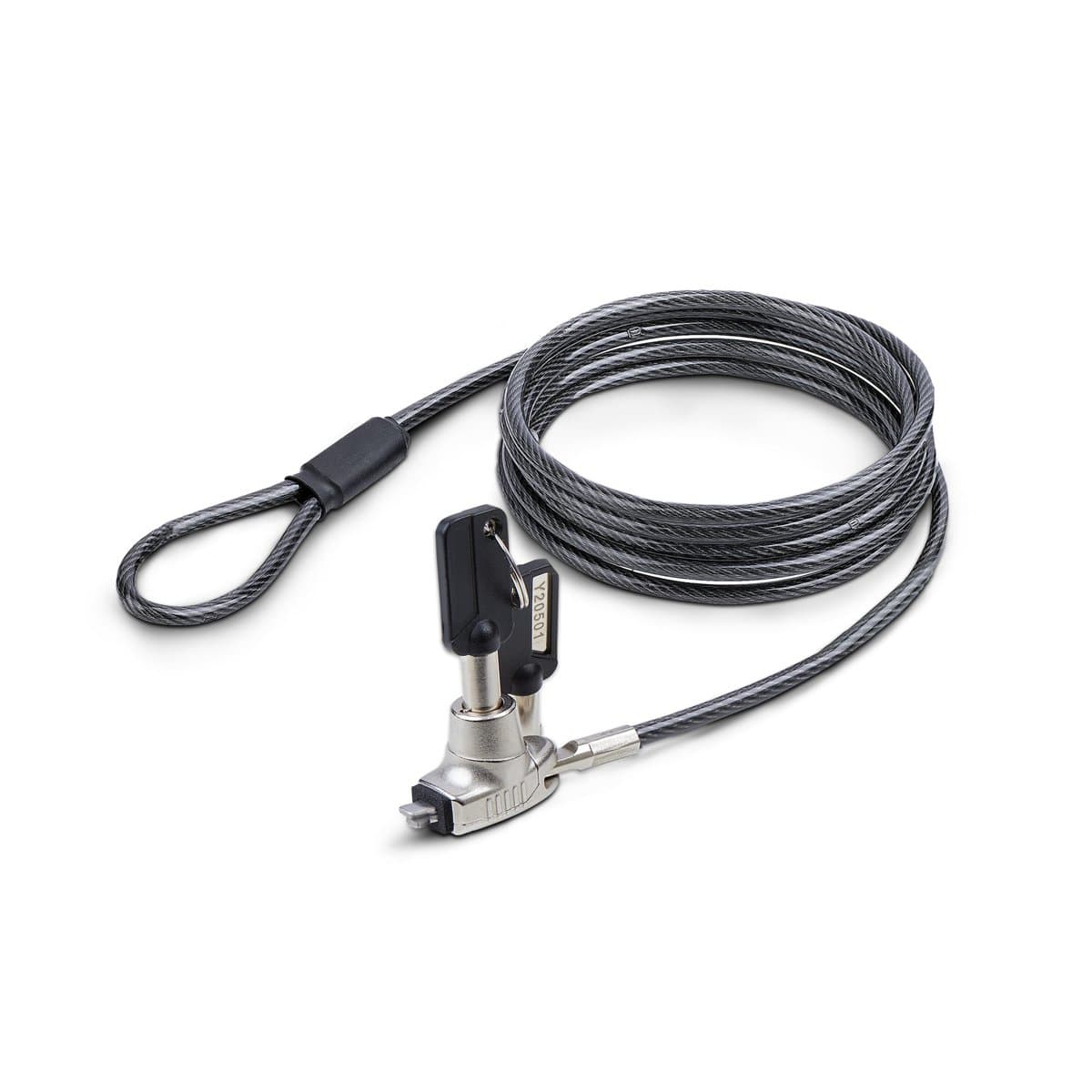 StarTech Laptop Security Cable Lock, Noble Wedge Compatible, 6.6 ft, Keyed