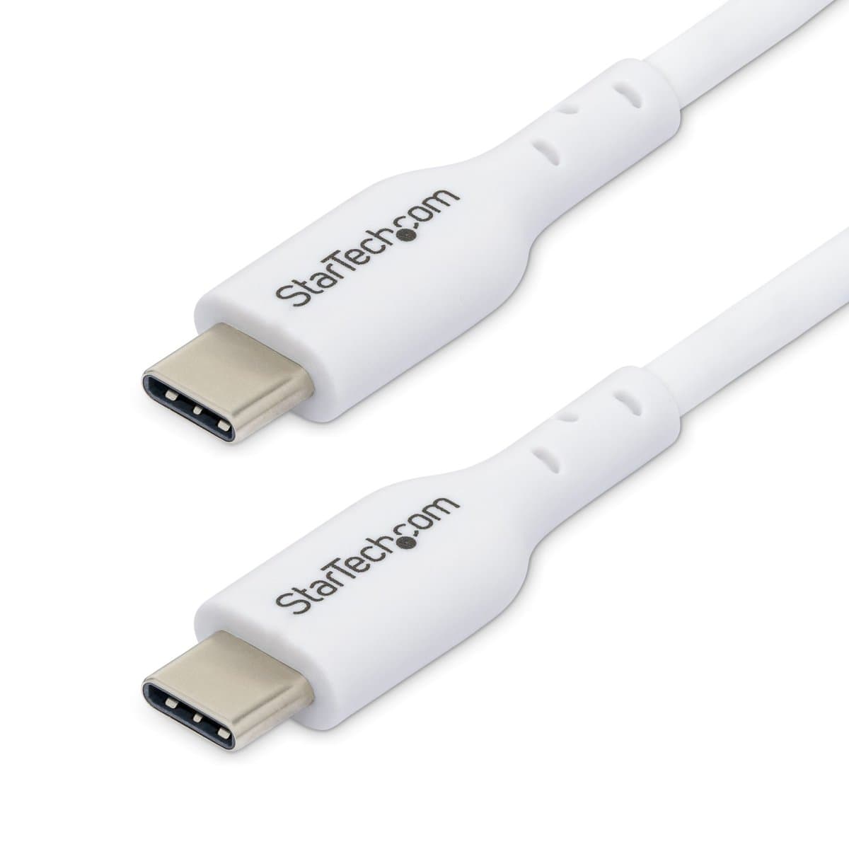 StarTech USB-C Charging Cable, 3ft (0.9m), 60W PD, USB 2.0, White