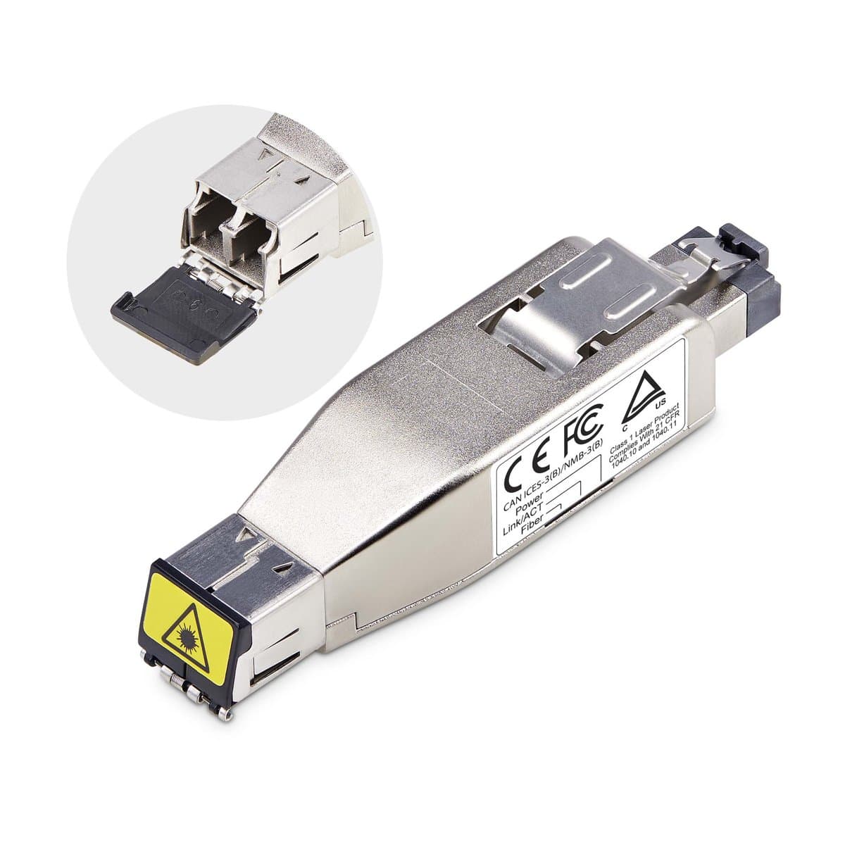 StarTech Gigabit Fiber-to-RJ45, Media Converter, PoE Powered, 10km SMF/800m MMF