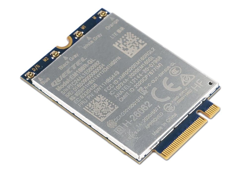 Lenovo EM160R-GL M.2 WWAN Module, CAT16, Wireless, Internal