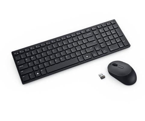 Dell KM555, Wireless Keyboard and Mouse, Full-size, RF + Bluetooth