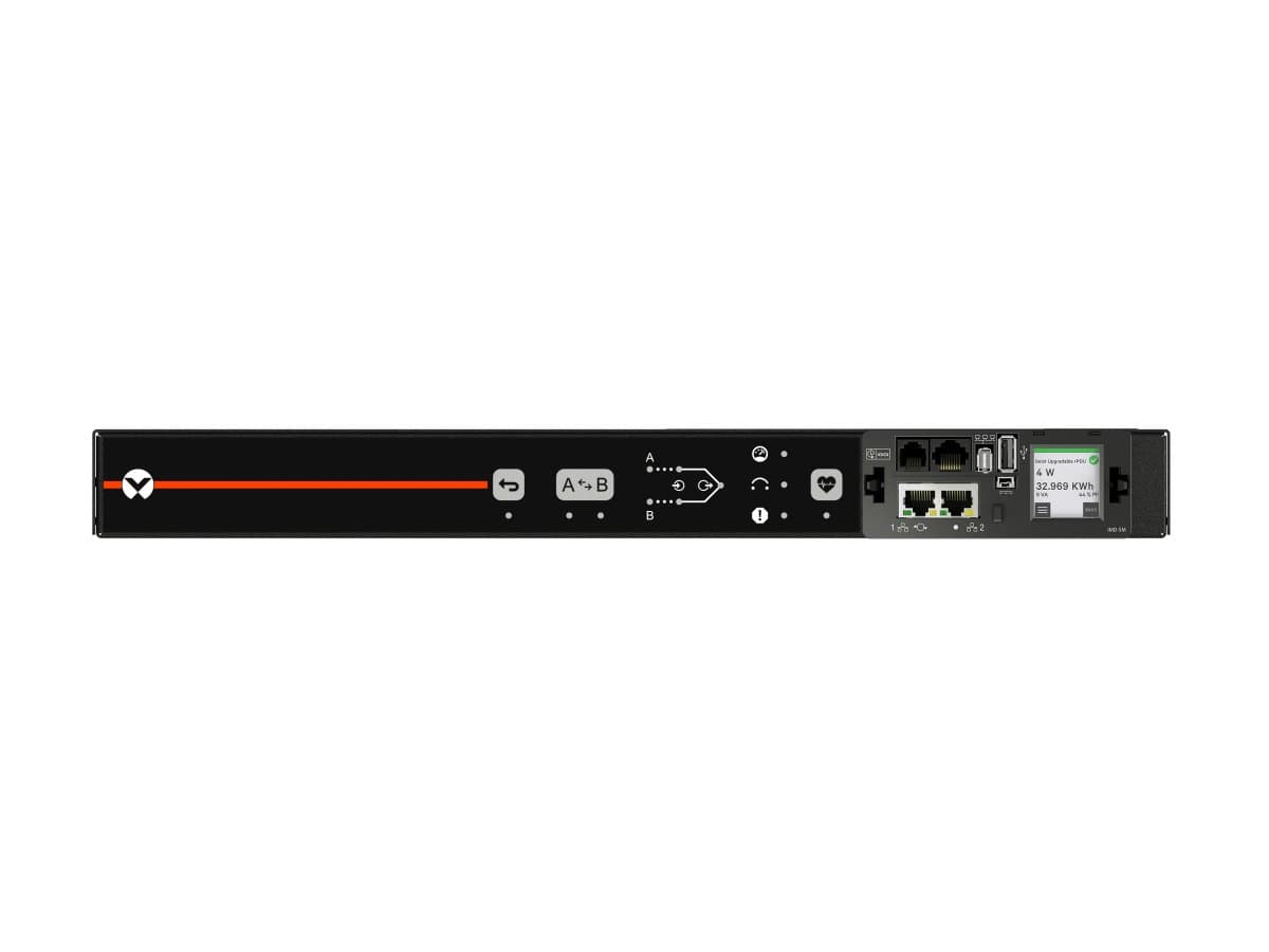 Vertiv Geist Monitored Rack Transfer Switch, 20A 120V, 10 Outlets, 1.9kW