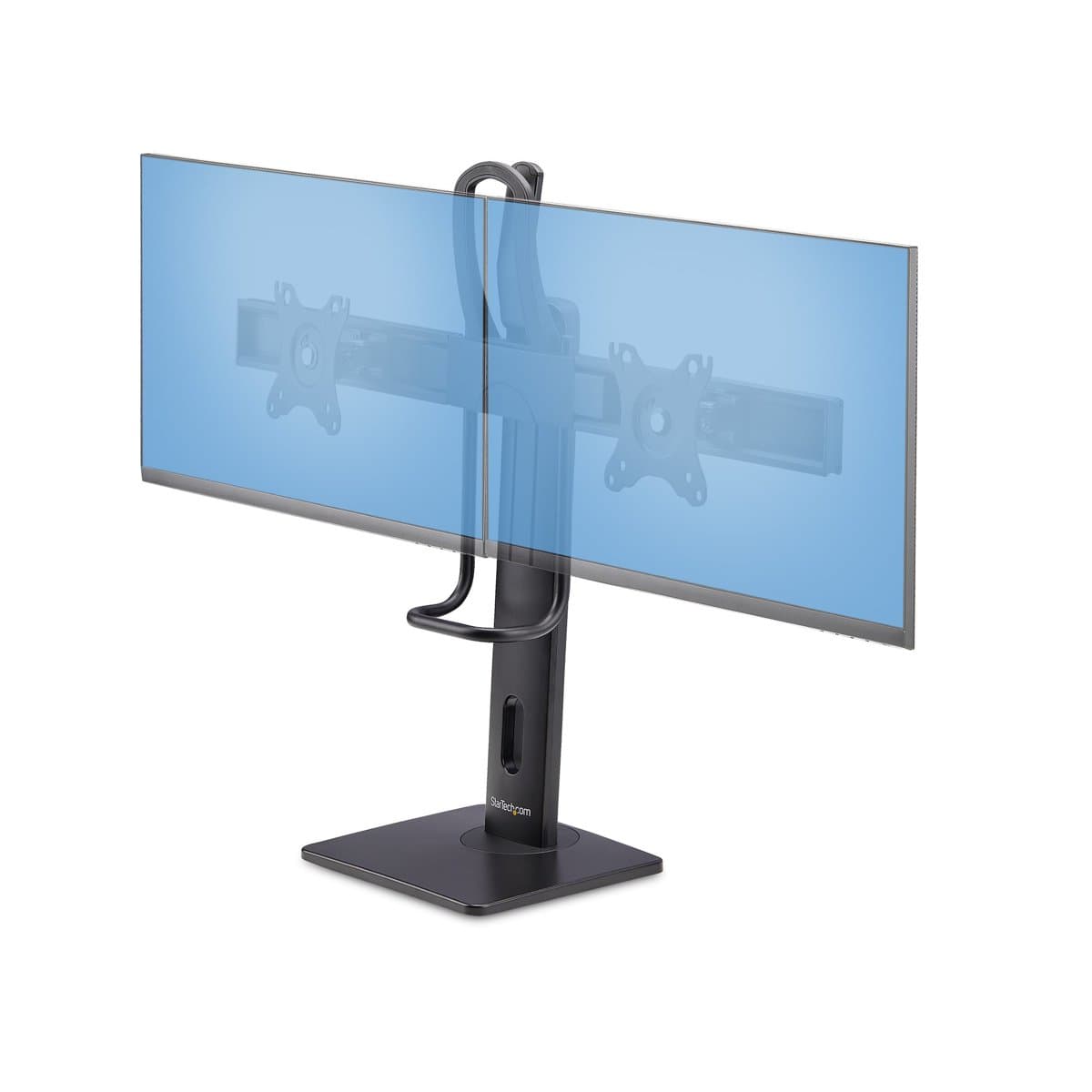 StarTech Crossbar, Dual Monitor Stand, Up to 27", Height Adjustable