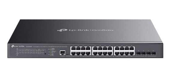 TP-Link Omada SG3428XMPP, 24-Port PoE+ Gigabit Switch, 128 Gbit/s, L2+, 1U