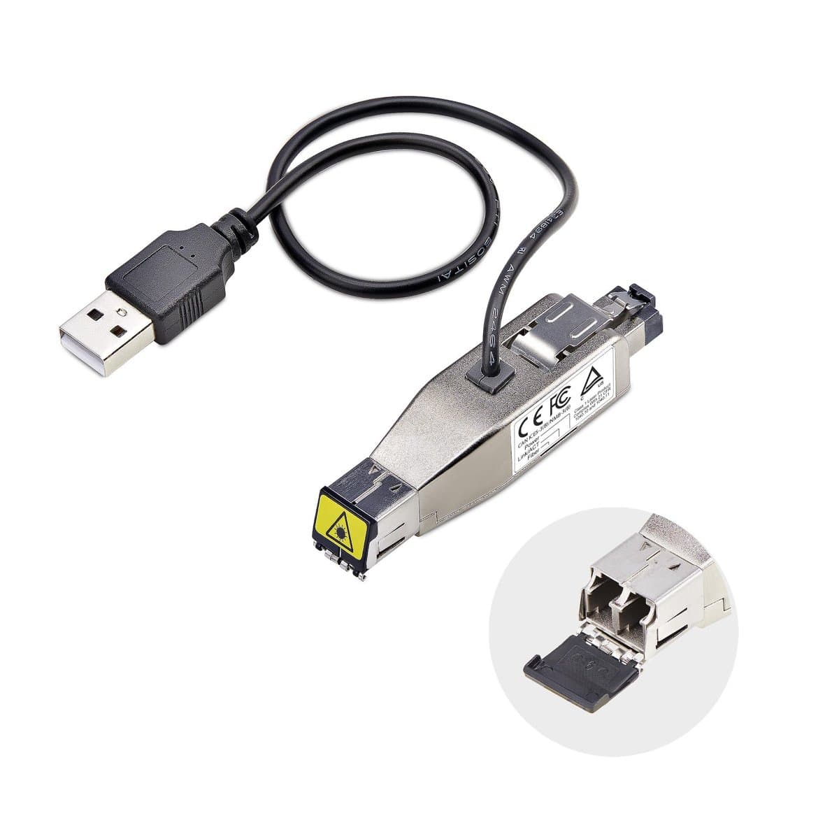 StarTech Gigabit Fiber-to-RJ45, Media Converter, 1000 Mbps, LC, USB Powered
