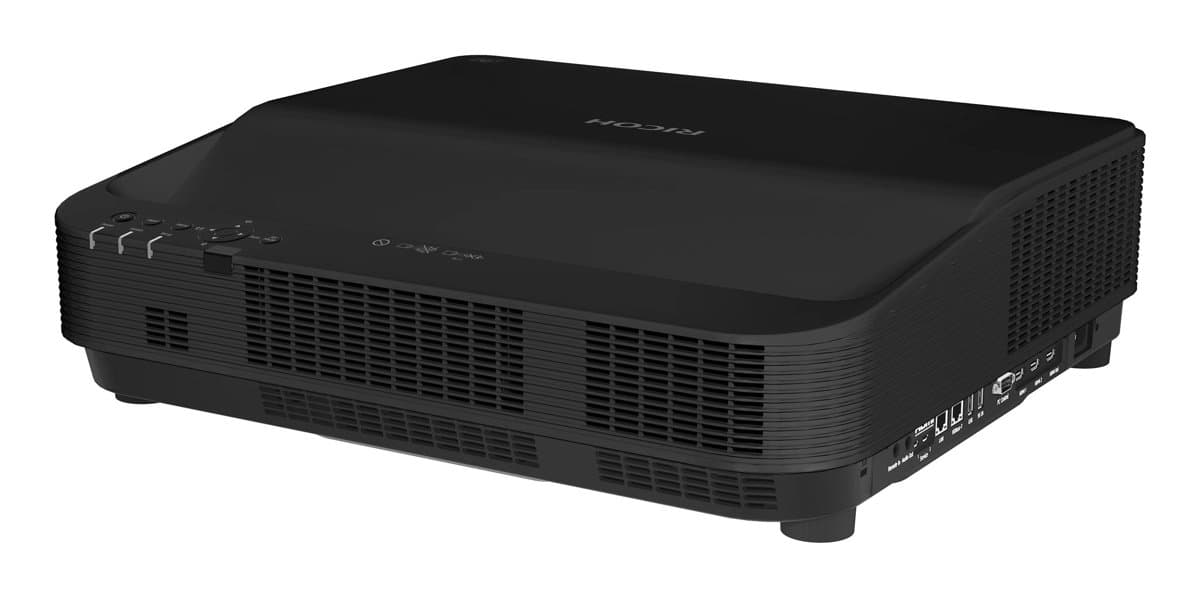 Ricoh UHL3660 Ultra-Short Throw Laser Projector, 6500 ANSI Lumens, UHD 4K, DLP