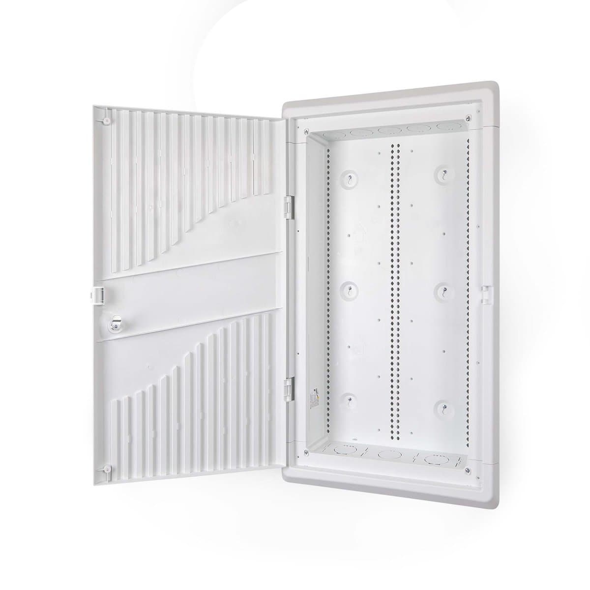 StarTech 28-Inch Wall-Mount Media Enclosure, Cable Management, 10kg Capacity