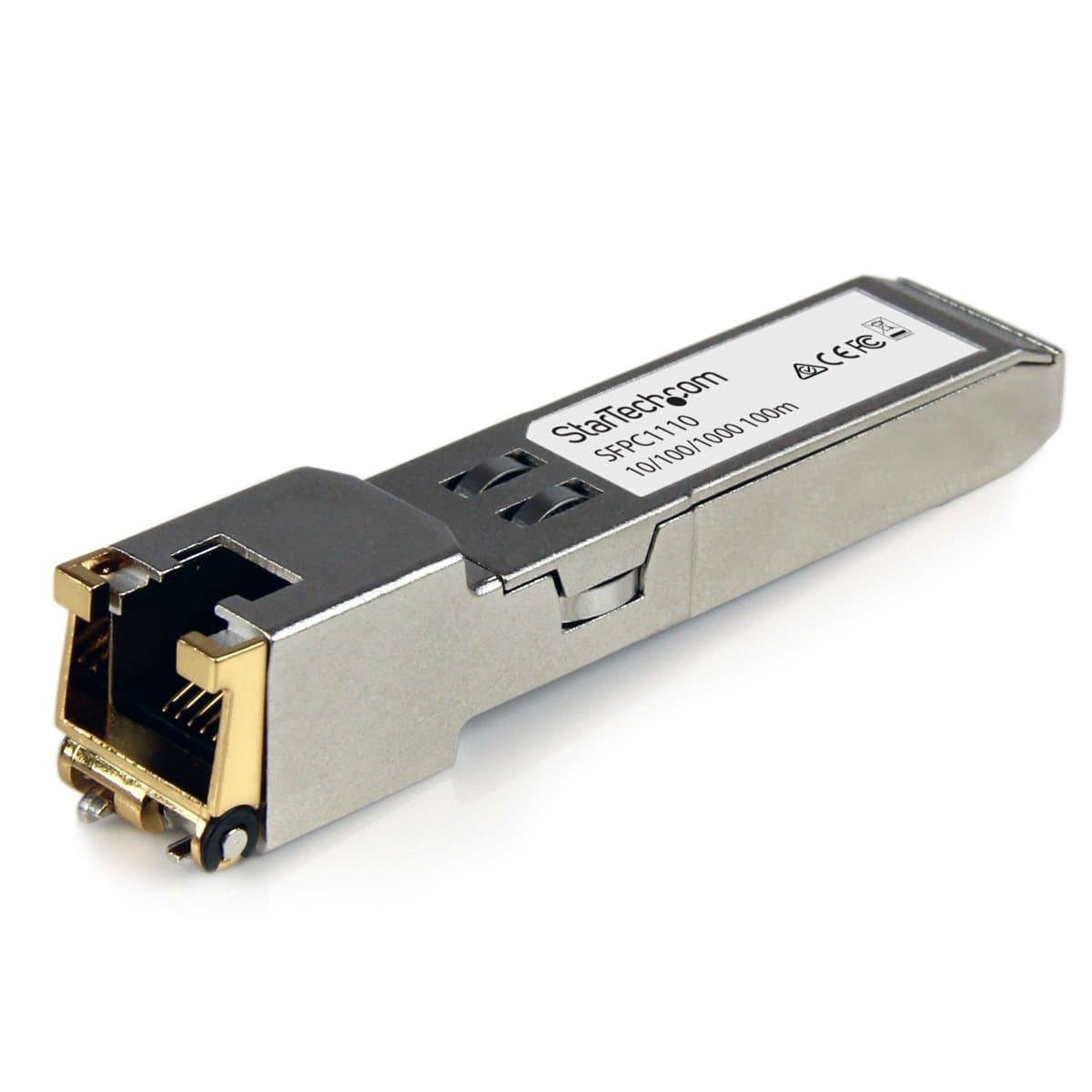 StarTech Cisco SFP-GE-T Compatible Transceiver, 1000BASE-T, RJ45 Copper, 100m Range