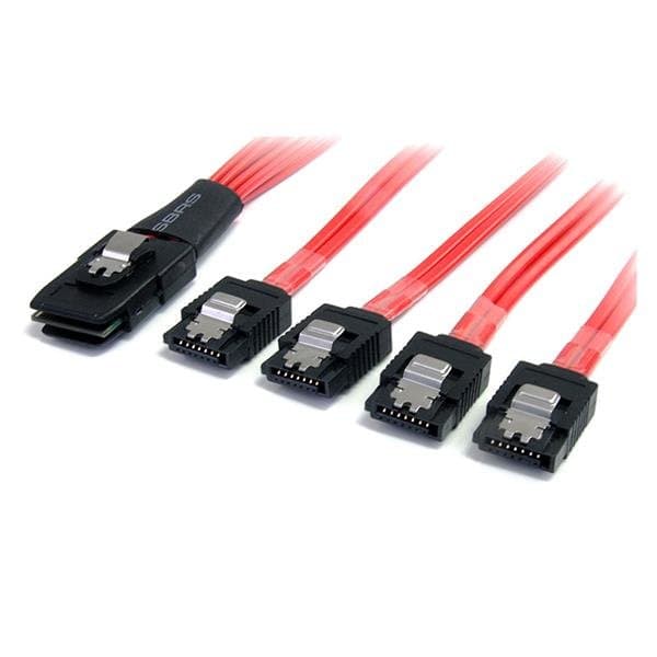StarTech SFF-8087 to 4× SATA III Cable, 1 m, Latching, 36-pin