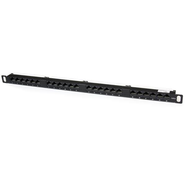 StarTech PT7401, 24-Port Cat5e Patch Panel, Rackmount 0.5U