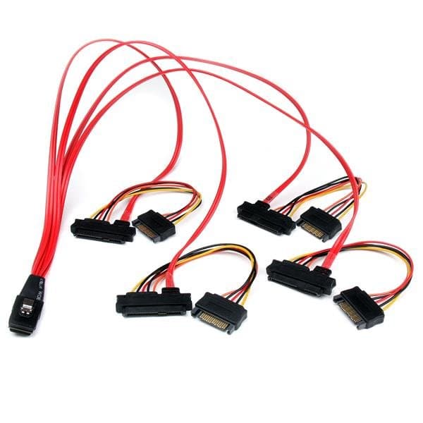 StarTech SAS808782P50, Mini SAS Cable, 50cm, SFF-8087 to 4x SFF-8482