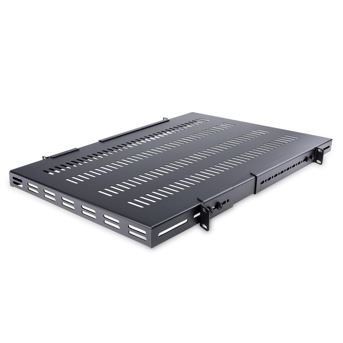 StarTech 1U Adjustable Vented Server Rack Shelf, 330 lbs, 4-Post