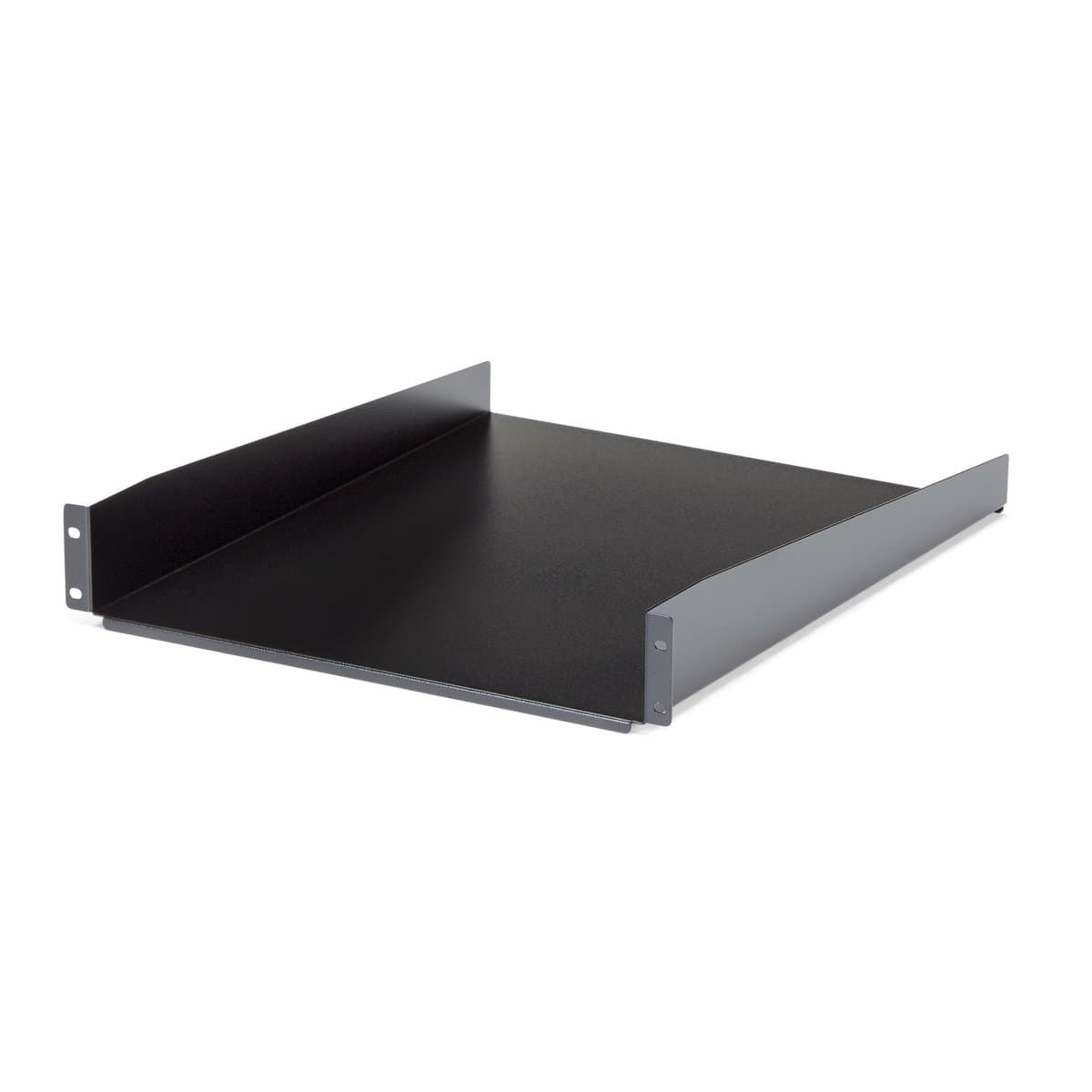 StarTech 2U Universal Rack Mount Shelf, 19in, 22in Deep, 50lb Capacity, Steel