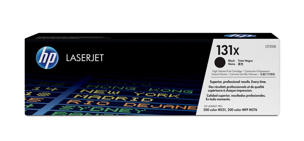 HP 131X High Yield Black Original Toner Cartridge, 2400 pages, 1 pc