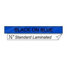 Brother TX5311, 1/2-inch P-Touch Tape, Black on Blue, 15m, Thermal Transfer