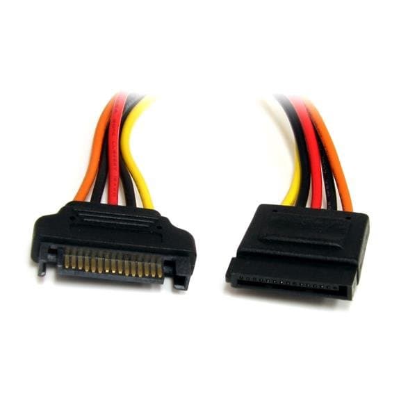 StarTech SATA Power Extension Cable, 12in, 15-pin, Male/Female