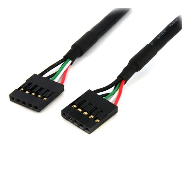 StarTech 24 in Internal USB Motherboard Header Cable, 5-Pin IDC Female/Female