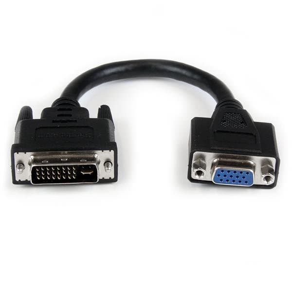 StarTech DVI-I to VGA, Cable Adapter, 8 in, Male to Female
