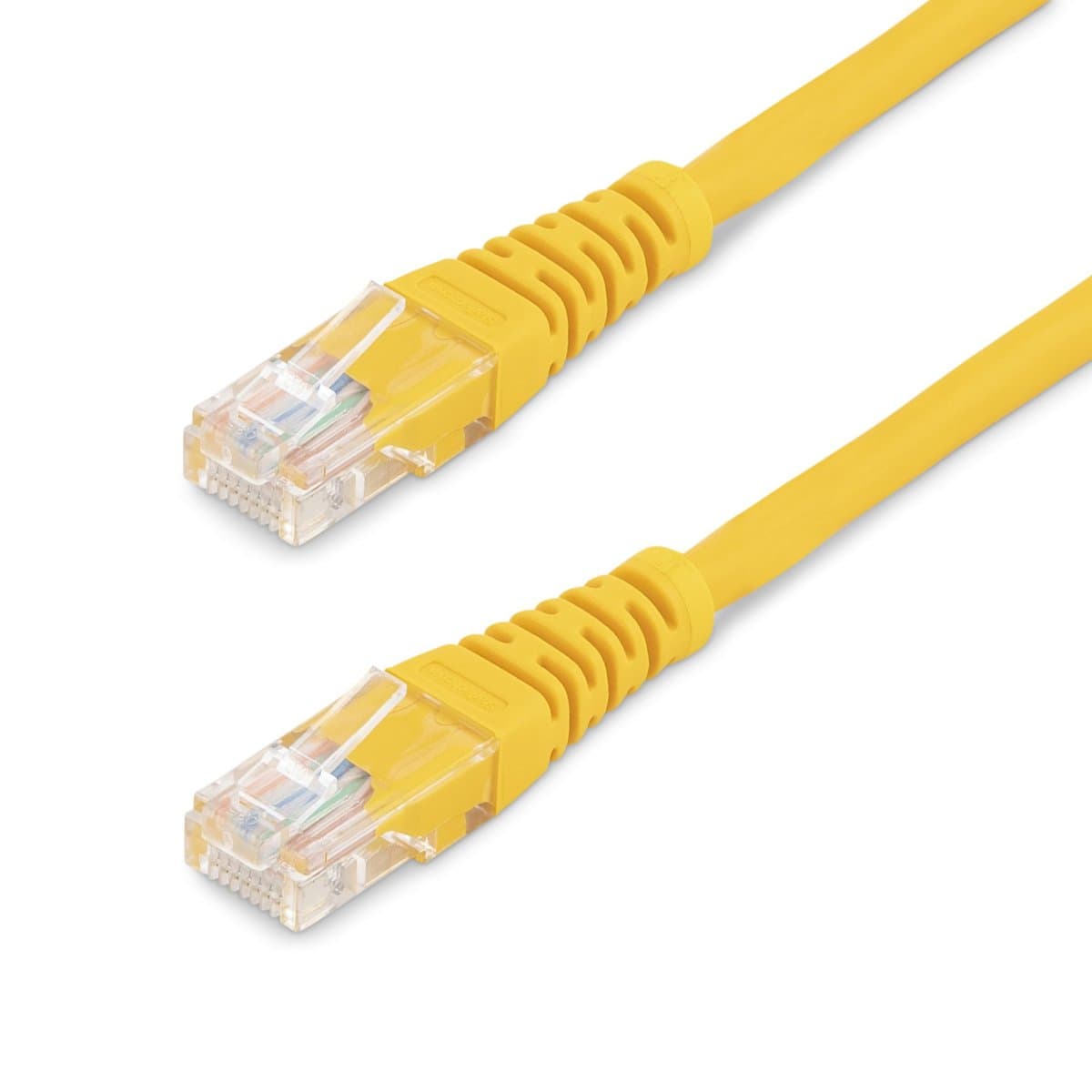 StarTech 15ft Cat5e Ethernet Cable, RJ45 UTP, Power-Over-Ethernet, Yellow