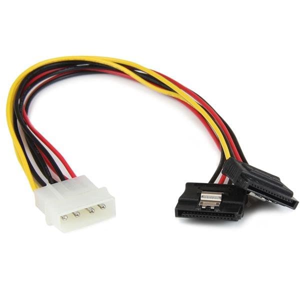 StarTech LP4 to SATA, Power Splitter, 12 in, 2× SATA