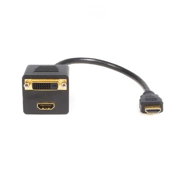 StarTech 1ft HDMI to DVI-D Splitter Cable, 1920×1200p, 60Hz, Gold Plated