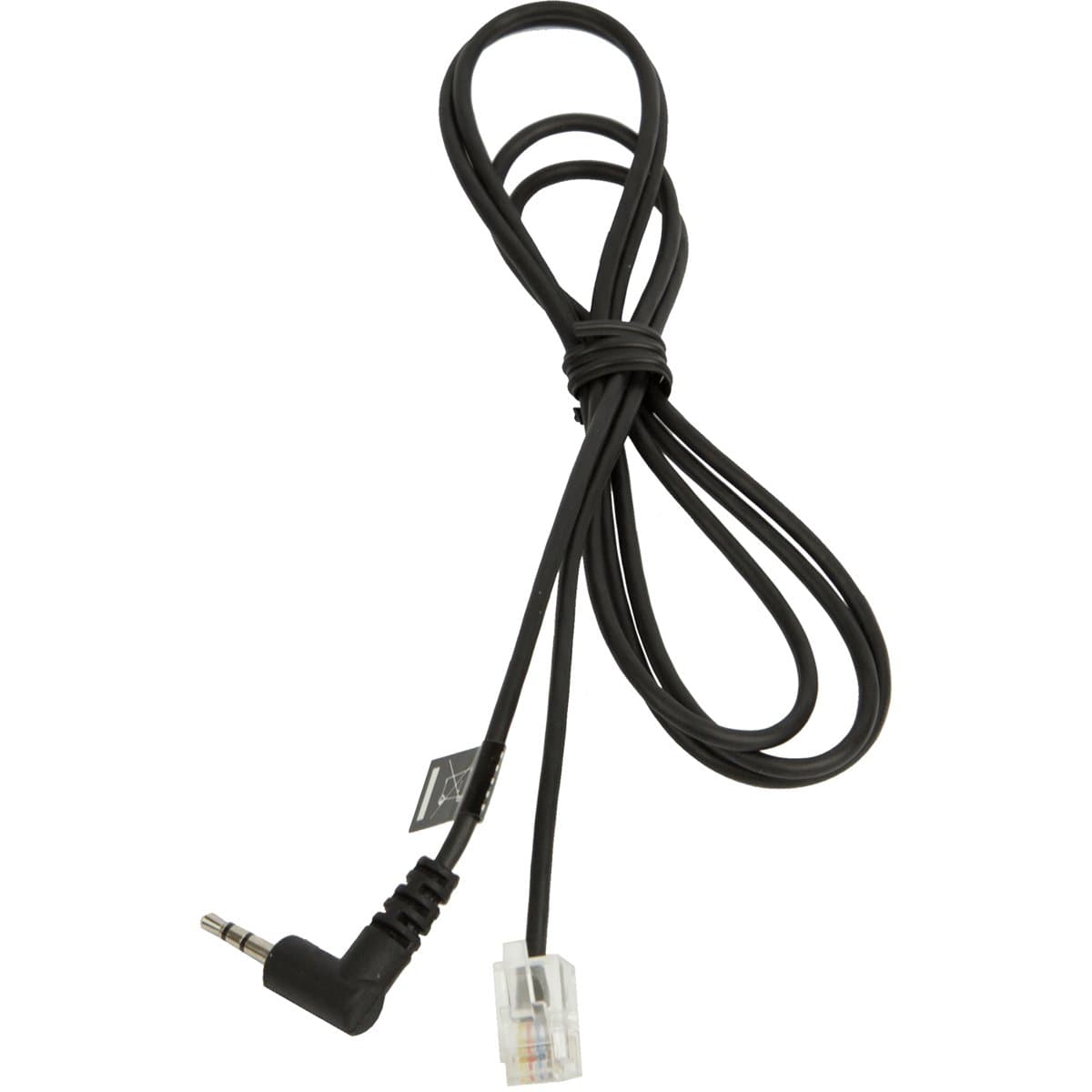 Jabra Audio Cord, 2.5mm to RJ-9, Polycom/Panasonic Compatible, Black