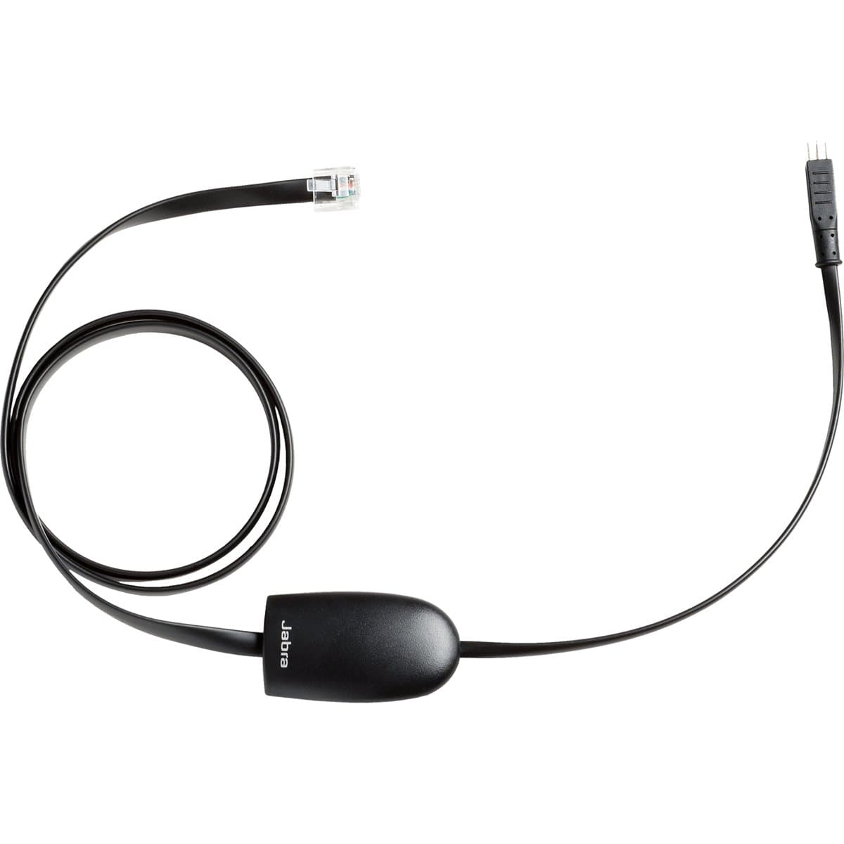 Jabra Polycom EHS Adapter, Electronic Hook Switch, Wireless Headset Control, Black