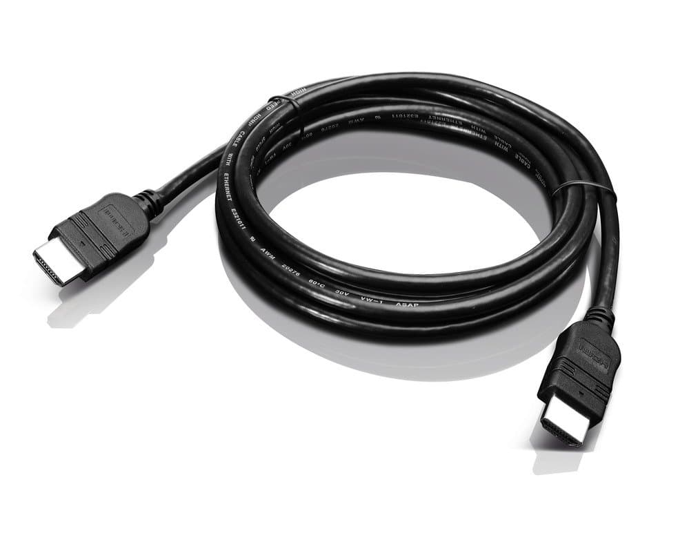 Lenovo HDMI-to-HDMI Cable, 2m, 10.2 Gbps, Male-to-Male Connectors